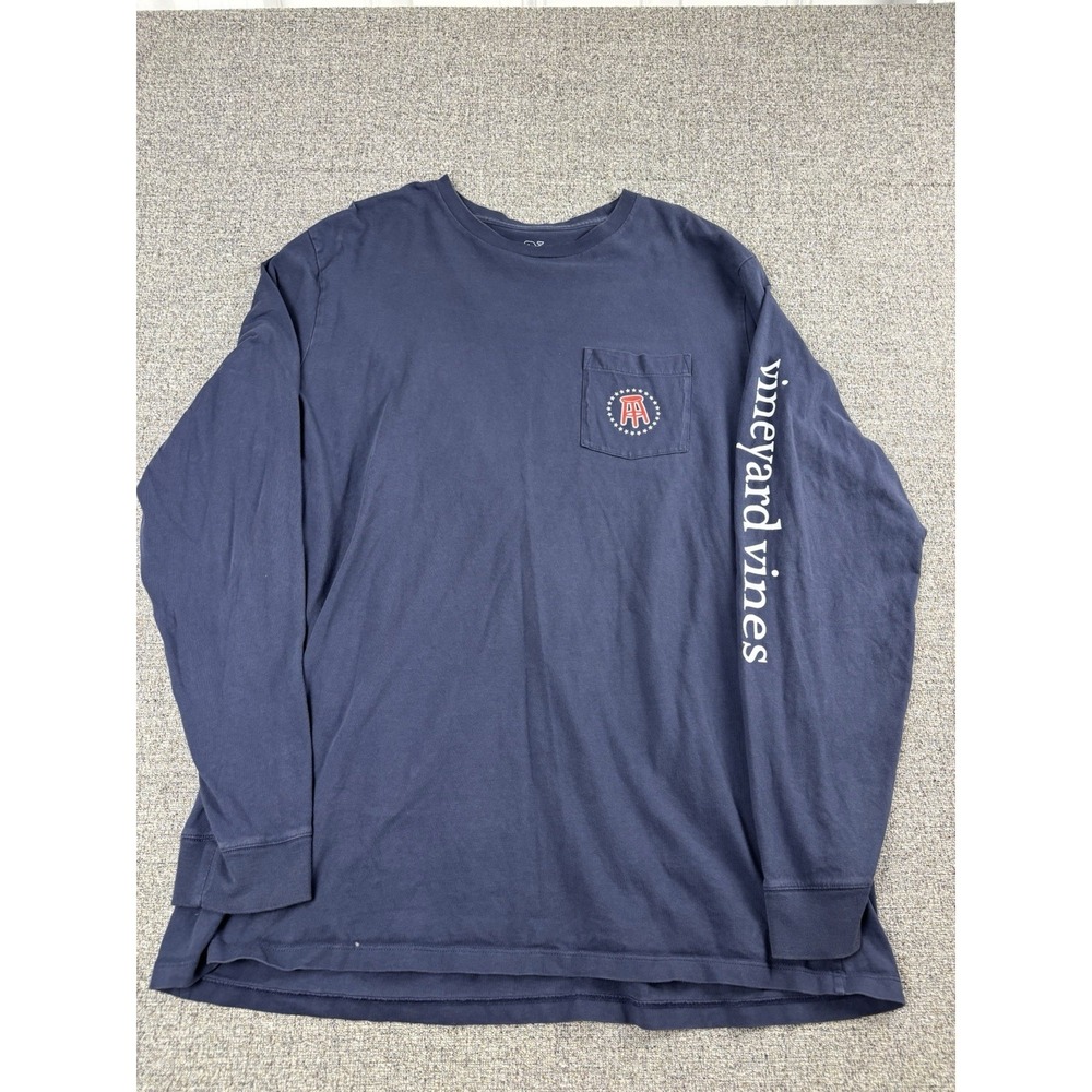 Vineyard Vines Barstool Sports Men XL Navy Long Sleeve T Shirt - Picture 2 of 7